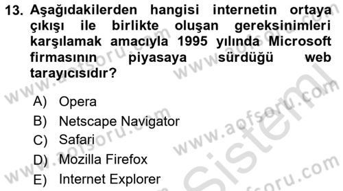 Kullanıcı Deneyimi Tasarımı Dersi 2022 - 2023 Yılı Yaz Okulu Sınav Soruları 13. Soru