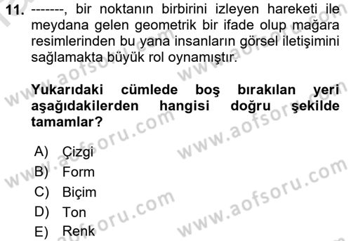 Kullanıcı Deneyimi Tasarımı Dersi 2023 - 2024 Yılı (Final) Dönem Sonu Sınav Soruları 11. Soru