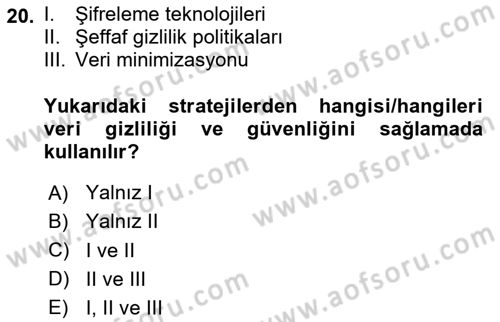 Kullanıcı Deneyimi Tasarımı Dersi 2024 - 2025 Yılı (Vize) Ara Sınavı 20. Soru