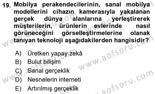 Kullanıcı Deneyimi Tasarımı Dersi 2024 - 2025 Yılı (Final) Dönem Sonu Sınav Soruları 19. Soru