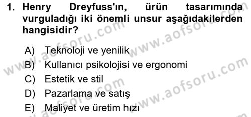 Kullanıcı Deneyimi Tasarımı Dersi 2024 - 2025 Yılı Yaz Okulu Sınav Soruları 1. Soru