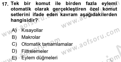 Kullanıcı Deneyimi Tasarımı Dersi 2024 - 2025 Yılı Yaz Okulu Sınav Soruları 17. Soru