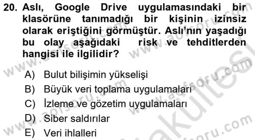 Kullanıcı Deneyimi Tasarımı Dersi 2025 - 2026 Yılı (Vize) Ara Sınav Soruları 20. Soru