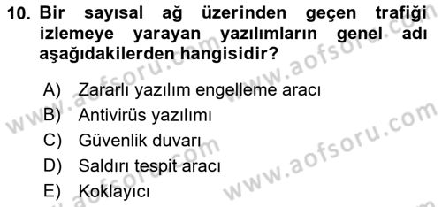 Veritabanı Programlama Dersi 2018 - 2019 Yılı (Final) Dönem Sonu Sınav Soruları 10. Soru
