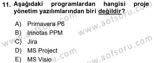 Sistem Analizi Ve Tasarımı Dersi 2017 - 2018 Yılı (Vize) Ara Sınav Soruları 11. Soru