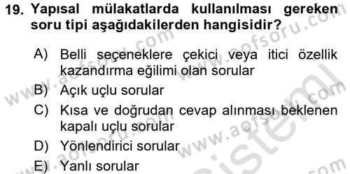 Sistem Analizi Ve Tasarımı Dersi 2017 - 2018 Yılı (Vize) Ara Sınav Soruları 19. Soru