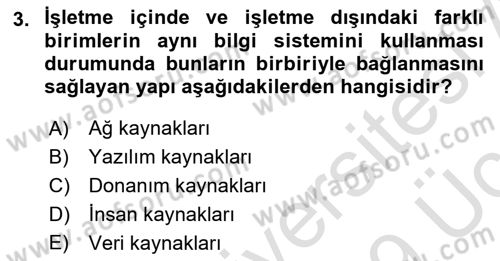 Sistem Analizi Ve Tasarımı Dersi 2018 - 2019 Yılı 3 Ders Sınav Soruları 3. Soru