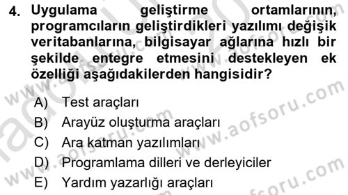 Sistem Analizi Ve Tasarımı Dersi 2018 - 2019 Yılı 3 Ders Sınav Soruları 4. Soru