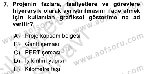 Sistem Analizi Ve Tasarımı Dersi 2018 - 2019 Yılı 3 Ders Sınav Soruları 7. Soru