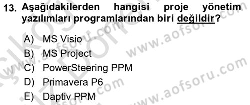 Sistem Analizi Ve Tasarımı Dersi 2019 - 2020 Yılı (Vize) Ara Sınav Soruları 13. Soru