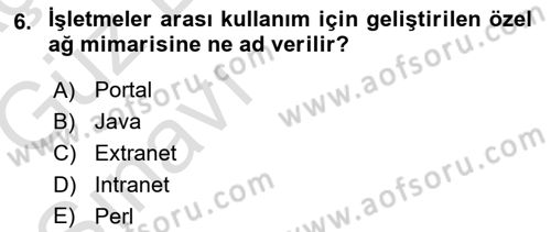 Sistem Analizi Ve Tasarımı Dersi Ara Sınavı Deneme Sınav Soruları 6. Soru