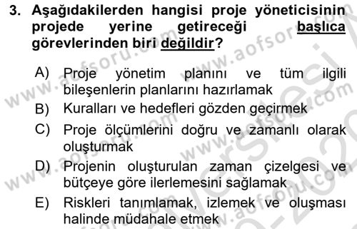 Sistem Analizi Ve Tasarımı Dersi 2019 - 2020 Yılı (Final) Dönem Sonu Sınav Soruları 3. Soru