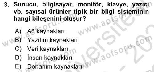 Sistem Analizi Ve Tasarımı Dersi 2020 - 2021 Yılı Yaz Okulu Sınav Soruları 3. Soru