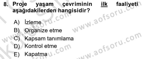Sistem Analizi Ve Tasarımı Dersi 2020 - 2021 Yılı Yaz Okulu Sınav Soruları 8. Soru