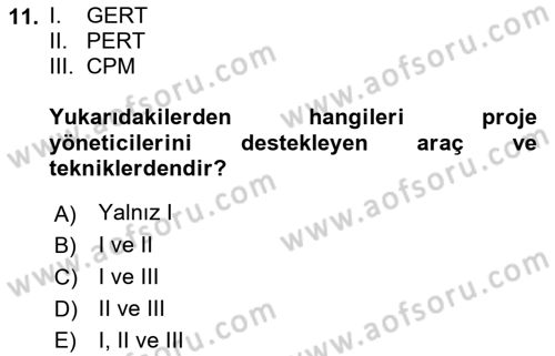 Sistem Analizi Ve Tasarımı Dersi Ara Sınavı Deneme Sınav Soruları 11. Soru