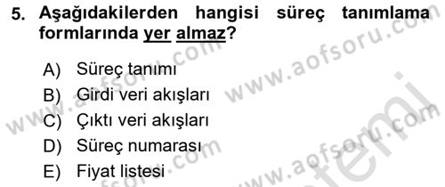 Sistem Analizi Ve Tasarımı Dersi 2021 - 2022 Yılı (Final) Dönem Sonu Sınav Soruları 5. Soru
