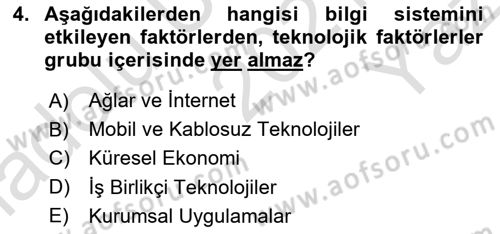 Sistem Analizi Ve Tasarımı Dersi 2021 - 2022 Yılı Yaz Okulu Sınav Soruları 4. Soru