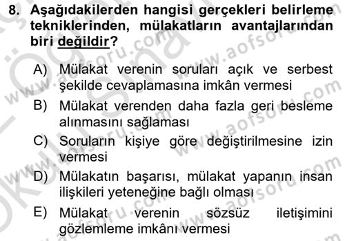 Sistem Analizi Ve Tasarımı Dersi 2021 - 2022 Yılı Yaz Okulu Sınav Soruları 8. Soru