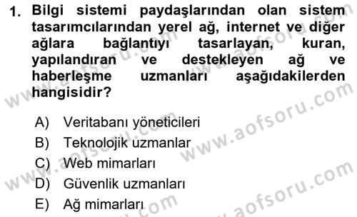 Sistem Analizi Ve Tasarımı Dersi Ara Sınavı Deneme Sınav Soruları 1. Soru