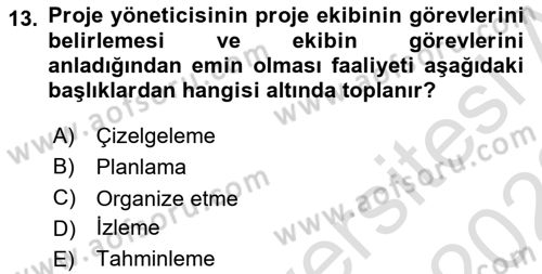 Sistem Analizi Ve Tasarımı Dersi 2022 - 2023 Yılı (Vize) Ara Sınav Soruları 13. Soru