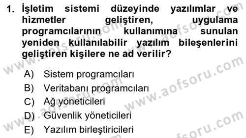 Sistem Analizi Ve Tasarımı Dersi 2023 - 2024 Yılı (Vize) Ara Sınav Soruları 1. Soru