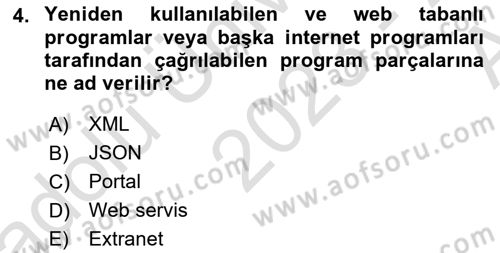 Sistem Analizi Ve Tasarımı Dersi 2023 - 2024 Yılı (Vize) Ara Sınav Soruları 4. Soru