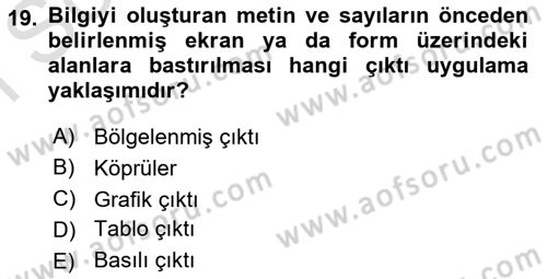 Sistem Analizi Ve Tasarımı Dersi 2023 - 2024 Yılı (Final) Dönem Sonu Sınav Soruları 19. Soru