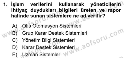 Sistem Analizi Ve Tasarımı Dersi 2024 - 2025 Yılı (Final) Dönem Sonu Sınav Soruları 1. Soru