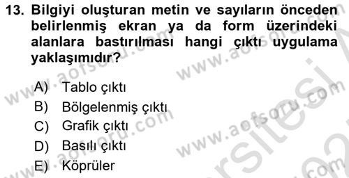 Sistem Analizi Ve Tasarımı Dersi 2024 - 2025 Yılı (Final) Dönem Sonu Sınav Soruları 13. Soru