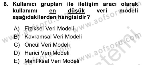 Sistem Analizi Ve Tasarımı Dersi 2024 - 2025 Yılı (Final) Dönem Sonu Sınav Soruları 6. Soru