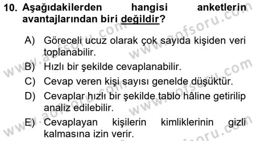 Sistem Analizi Ve Tasarımı Dersi 2024 - 2025 Yılı Yaz Okulu Sınav Soruları 10. Soru