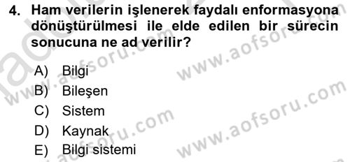 Sistem Analizi Ve Tasarımı Dersi 2024 - 2025 Yılı Yaz Okulu Sınav Soruları 4. Soru