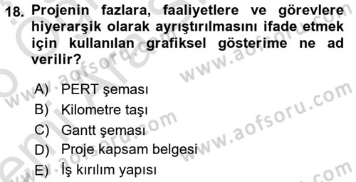 Sistem Analizi Ve Tasarımı Dersi 2025 - 2026 Yılı (Vize) Ara Sınav Soruları 18. Soru