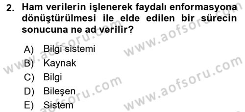 Sistem Analizi Ve Tasarımı Dersi 2025 - 2026 Yılı (Vize) Ara Sınav Soruları 2. Soru