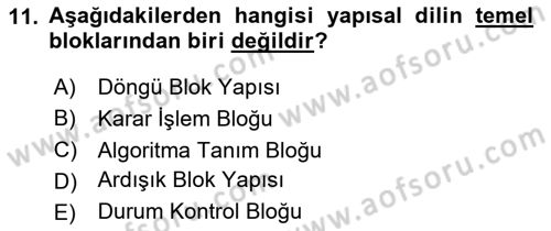 Sistem Analizi Ve Tasarımı Dersi 2025 - 2026 Yılı (Final) Dönem Sonu Sınav Soruları 11. Soru