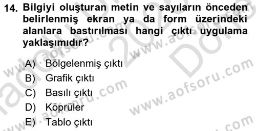 Sistem Analizi Ve Tasarımı Dersi 2025 - 2026 Yılı (Final) Dönem Sonu Sınav Soruları 14. Soru