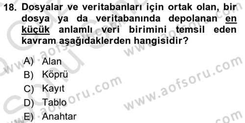 Sistem Analizi Ve Tasarımı Dersi 2025 - 2026 Yılı (Final) Dönem Sonu Sınav Soruları 18. Soru