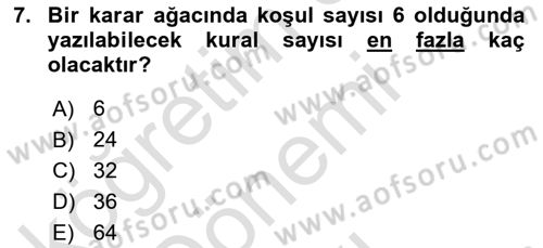 Sistem Analizi Ve Tasarımı Dersi 2025 - 2026 Yılı (Final) Dönem Sonu Sınav Soruları 7. Soru