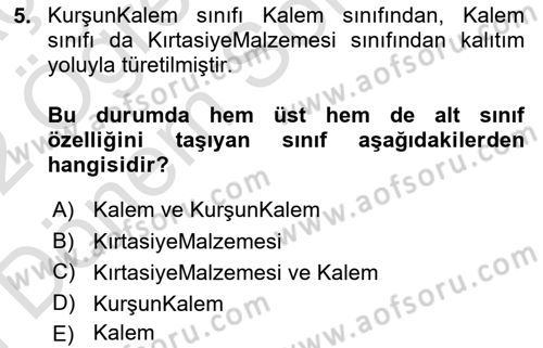 İleri Programlama Dersi 2021 - 2022 Yılı (Final) Dönem Sonu Sınav Soruları 5. Soru