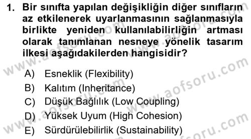 İleri Programlama Dersi 2022 - 2023 Yılı Yaz Okulu Sınav Soruları 1. Soru