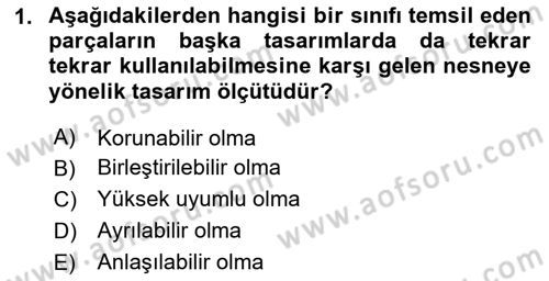 İleri Programlama Dersi 2023 - 2024 Yılı (Final) Dönem Sonu Sınav Soruları 1. Soru