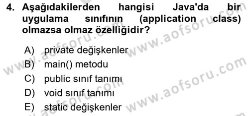 İleri Programlama Dersi 2024 - 2025 Yılı (Final) Dönem Sonu Sınav Soruları 4. Soru