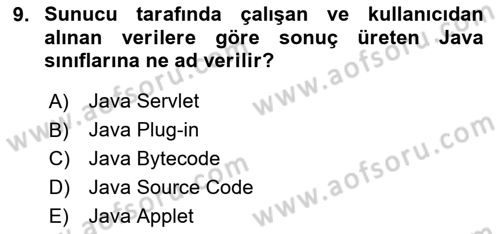 İleri Programlama Dersi 2025 - 2026 Yılı (Vize) Ara Sınav Soruları 9. Soru