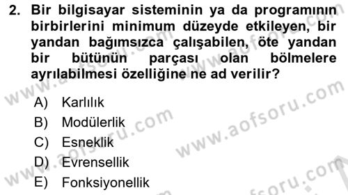 Kurumsal Kaynak Planlama Sistemleri Dersi 2020 - 2021 Yılı Yaz Okulu Sınav Soruları 2. Soru