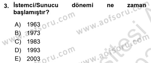 Kurumsal Kaynak Planlama Sistemleri Dersi 2023 - 2024 Yılı Yaz Okulu Sınav Soruları 3. Soru
