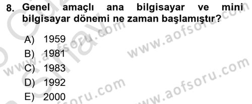 Kurumsal Kaynak Planlama Sistemleri Dersi 2024 - 2025 Yılı (Vize) Ara Sınavı 8. Soru