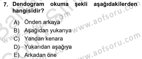 Sosyal Ağ Analizi Dersi 2016 - 2017 Yılı (Final) Dönem Sonu Sınav Soruları 7. Soru