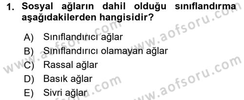 Sosyal Ağ Analizi Dersi 2017 - 2018 Yılı (Final) Dönem Sonu Sınav Soruları 1. Soru