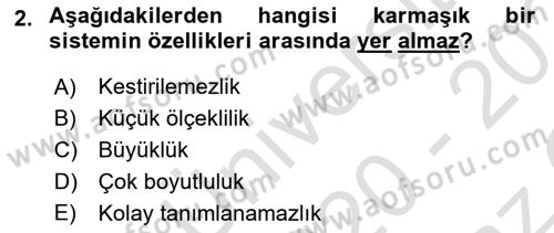 Sosyal Ağ Analizi Dersi 2020 - 2021 Yılı Yaz Okulu Sınav Soruları 2. Soru
