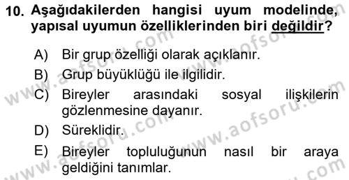 Sosyal Ağ Analizi Dersi 2022 - 2023 Yılı Yaz Okulu Sınav Soruları 10. Soru